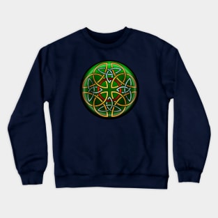 April Shield - 8 Triquetras with interlocking ring Crewneck Sweatshirt